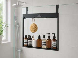 ShowerNIZR ShowerNIZR Duschregal für Glaswand Hängeregal für Duschwand ohne Bohren