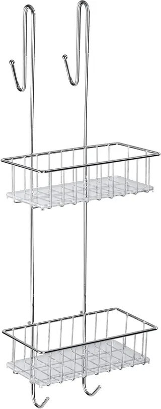 WENKO Duschkorb Aldo Duschkorb 2 Etagen ohne Bohren